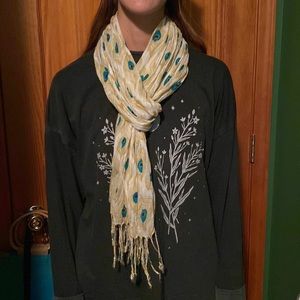 Peacock Feather Scarf